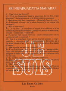 Je suis Nisargadatta maharaj